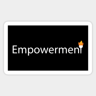 Empowerment artistic text design Magnet